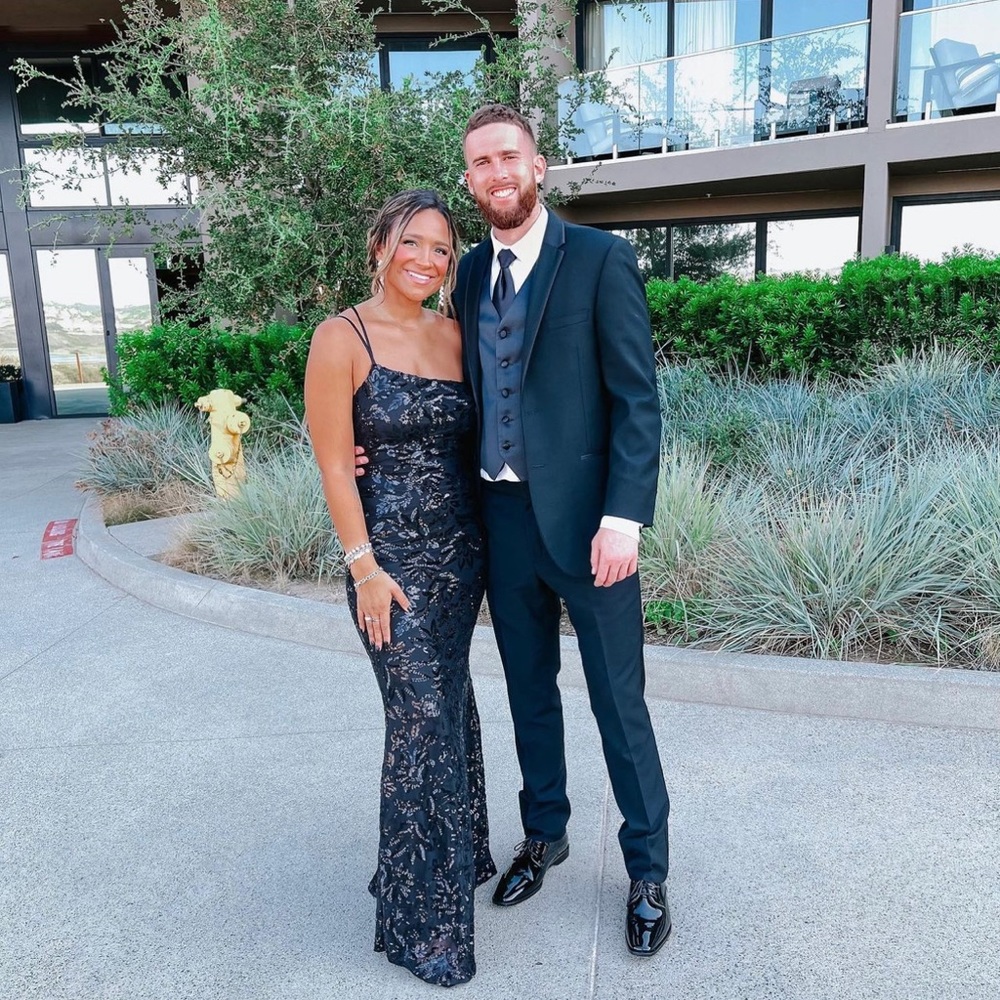 Black sequin dress size medium